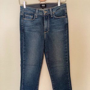 Paige Denim Jeans Jacqueline Straight Raw Hem 27